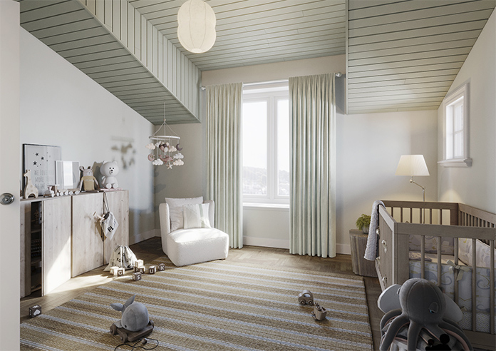 Laura Ashley Whinfell, Duck Egg - Made to Measure Curtains - Image 7